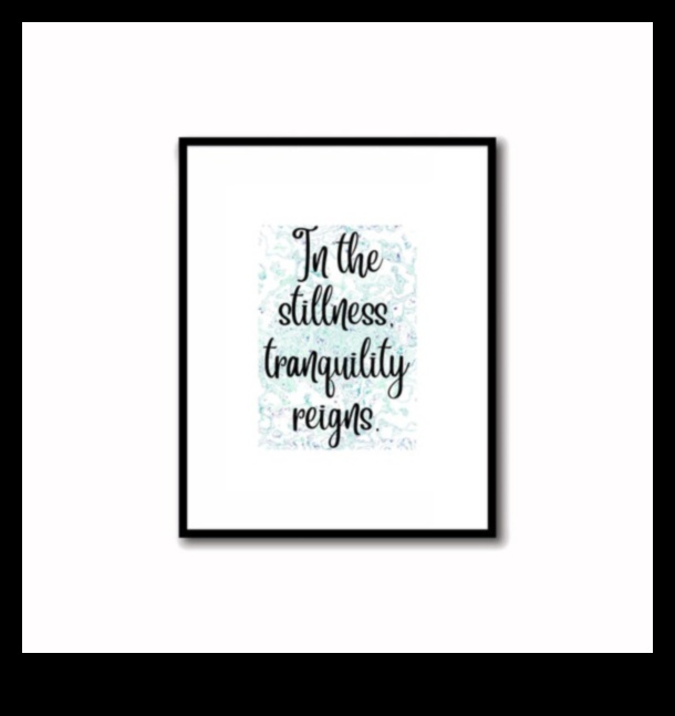 הרהורים שלווים: ציור מהות השקט