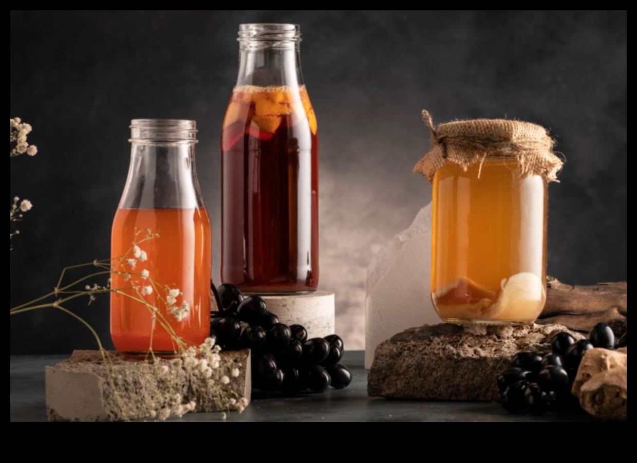 הקסם של משקאות מותססים 3 אומנות קולינרית עם משקאות מותססים: בישול קומבוצ'ה ועוד