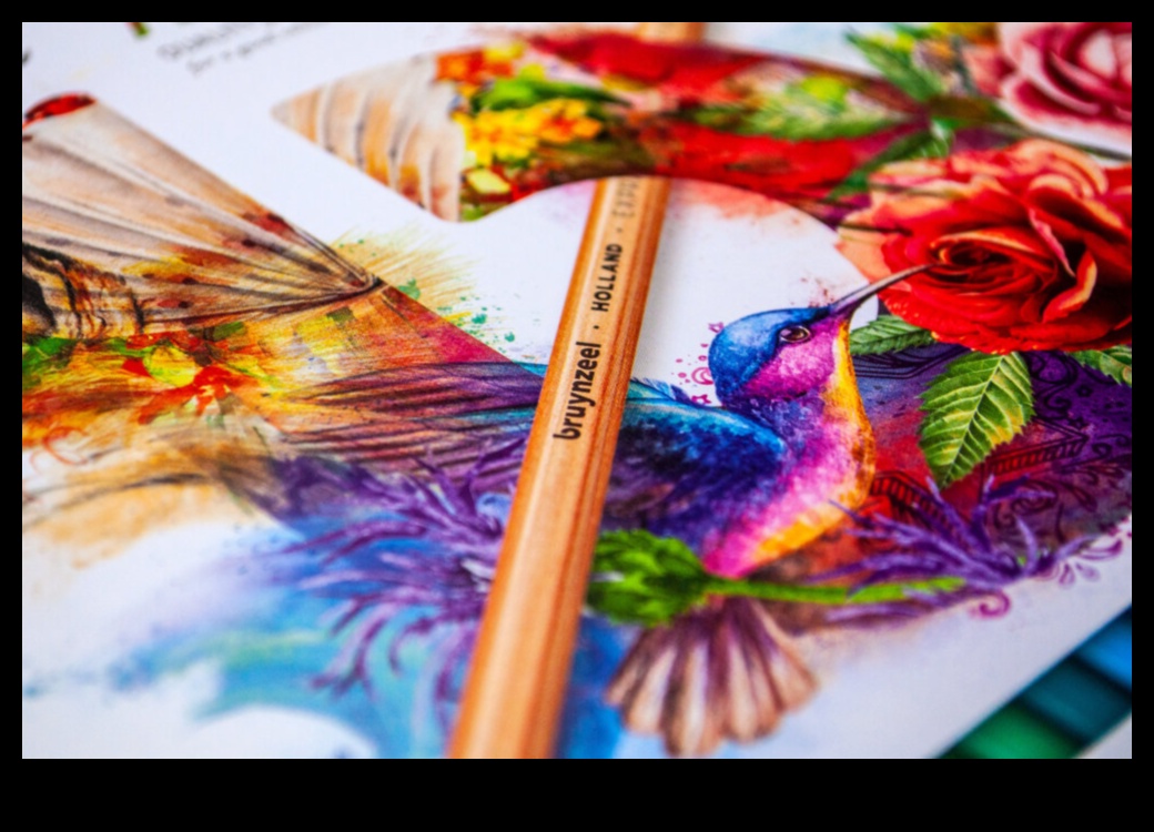 מעבר לריאליזם: ביטויים מופשטים באמנות עיפרון צבעוני