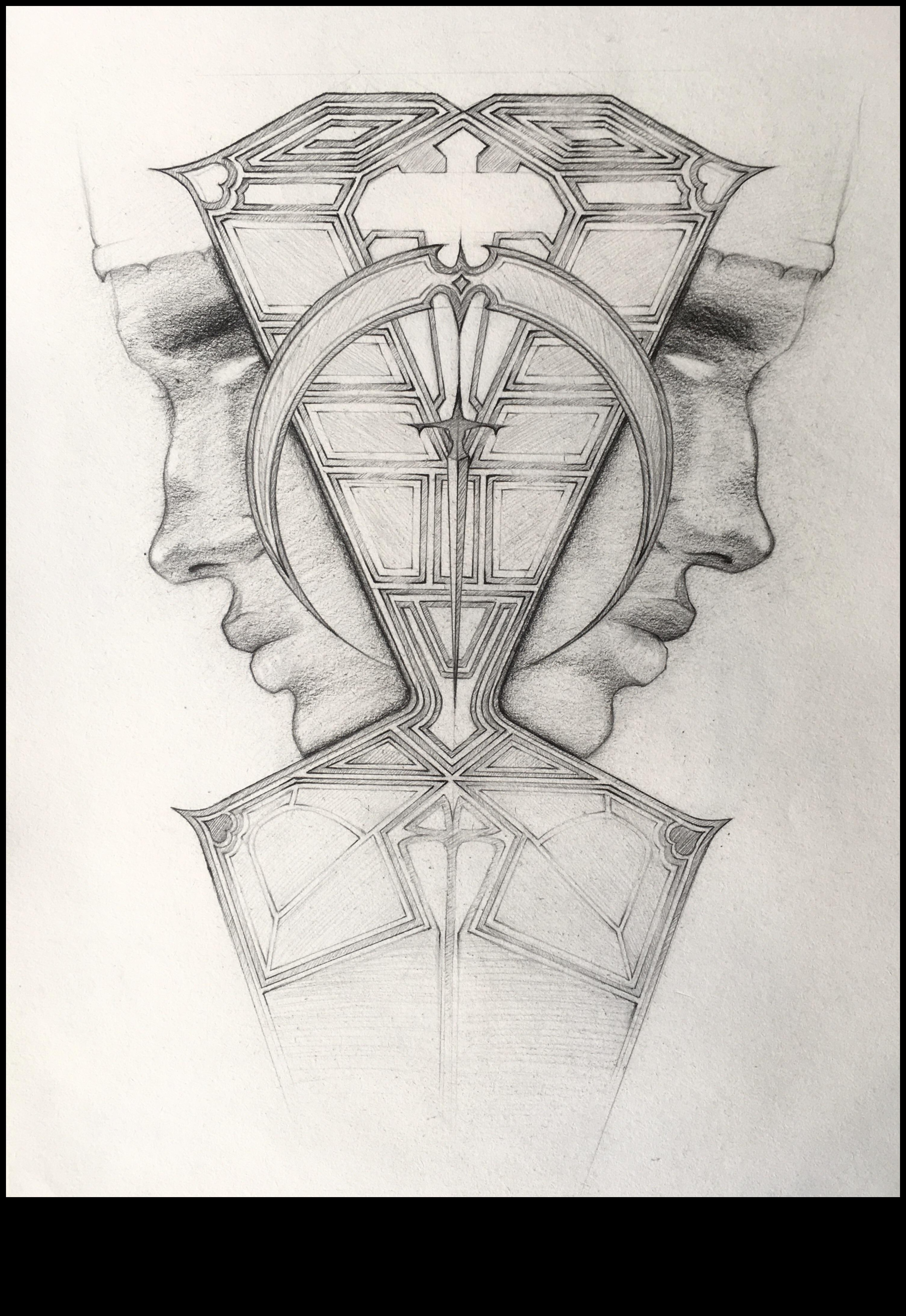 סימטריית גרפיט: השגת איזון בציורי עיפרון