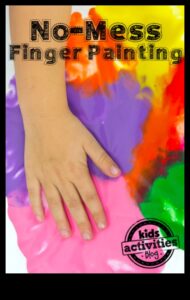 ציור אצבעות ללא בלגן: עשה זאת בעצמך לילדים יצירתיים ללא בלגן